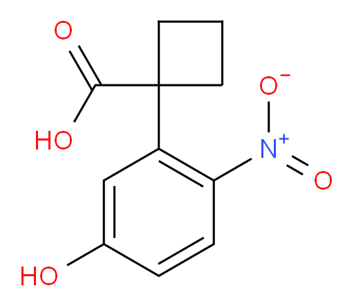 1-(5-hydroxy-2-nitrophenyl)cyclobutane-1-carboxylic acid