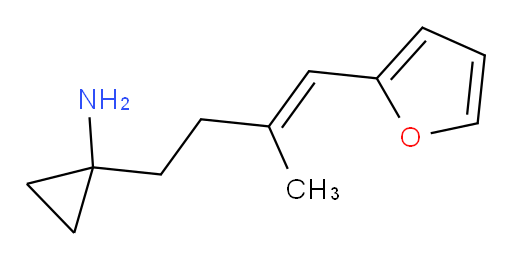 1-[4-(furan-2-yl)-3-methylbut-3-en-1-yl]cyclopropan-1-amine