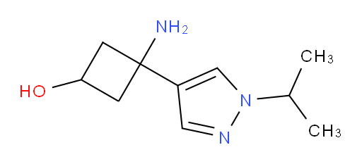 3-amino-3-[1-(propan-2-yl)-1H-pyrazol-4-yl]cyclobutan-1-ol
