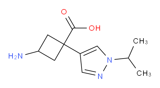 3-amino-1-[1-(propan-2-yl)-1H-pyrazol-4-yl]cyclobutane-1-carboxylic acid