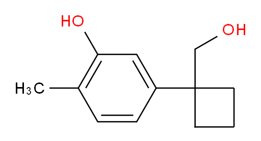 5-[1-(hydroxymethyl)cyclobutyl]-2-methylphenol