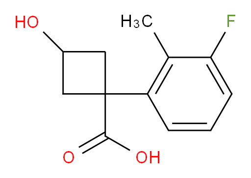 1-(3-fluoro-2-methylphenyl)-3-hydroxycyclobutane-1-carboxylic acid