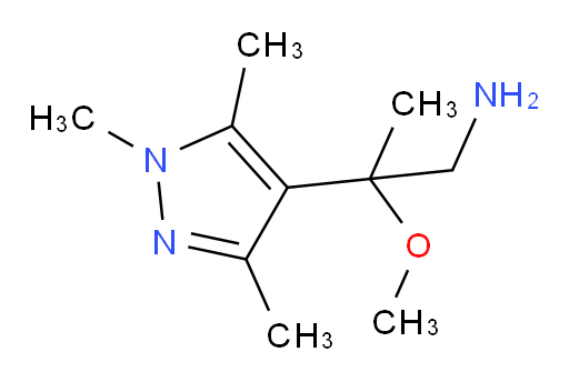 2-methoxy-2-(trimethyl-1H-pyrazol-4-yl)propan-1-amine