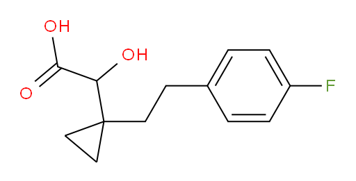 2-{1-[2-(4-fluorophenyl)ethyl]cyclopropyl}-2-hydroxyacetic acid