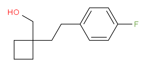 {1-[2-(4-fluorophenyl)ethyl]cyclobutyl}methanol