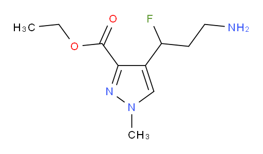 ethyl 4-(3-amino-1-fluoropropyl)-1-methyl-1H-pyrazole-3-carboxylate