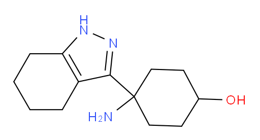 4-amino-4-(4,5,6,7-tetrahydro-1H-indazol-3-yl)cyclohexan-1-ol