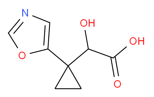 2-hydroxy-2-[1-(1,3-oxazol-5-yl)cyclopropyl]acetic acid