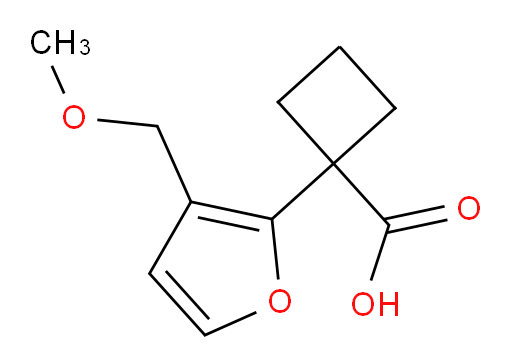 1-[3-(methoxymethyl)furan-2-yl]cyclobutane-1-carboxylic acid