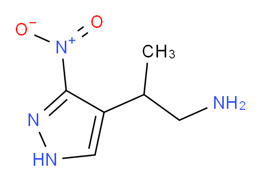 2-(3-nitro-1H-pyrazol-4-yl)propan-1-amine