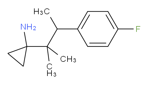 1-[3-(4-fluorophenyl)-2-methylbutan-2-yl]cyclopropan-1-amine