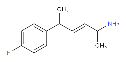 5-(4-fluorophenyl)hex-3-en-2-amine