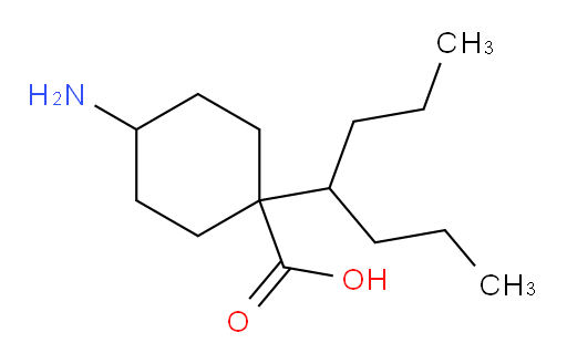 4-amino-1-(heptan-4-yl)cyclohexane-1-carboxylic acid