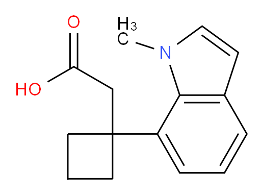 2-[1-(1-methyl-1H-indol-7-yl)cyclobutyl]acetic acid