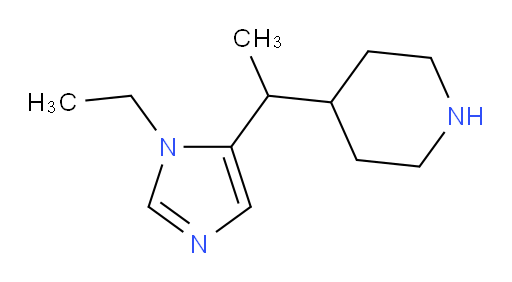 4-[1-(1-ethyl-1H-imidazol-5-yl)ethyl]piperidine