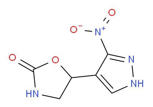5-(3-nitro-1H-pyrazol-4-yl)-1,3-oxazolidin-2-one