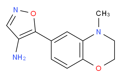 5-(4-methyl-3,4-dihydro-2H-1,4-benzoxazin-6-yl)-1,2-oxazol-4-amine