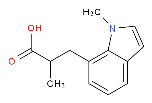 2-methyl-3-(1-methyl-1H-indol-7-yl)propanoic acid
