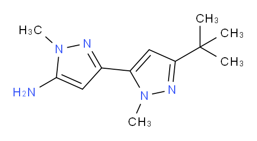 3-(3-tert-butyl-1-methyl-1H-pyrazol-5-yl)-1-methyl-1H-pyrazol-5-amine