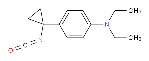 N,N-diethyl-4-(1-isocyanatocyclopropyl)aniline