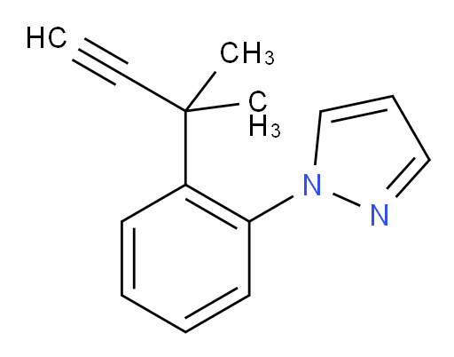 1-[2-(2-methylbut-3-yn-2-yl)phenyl]-1H-pyrazole