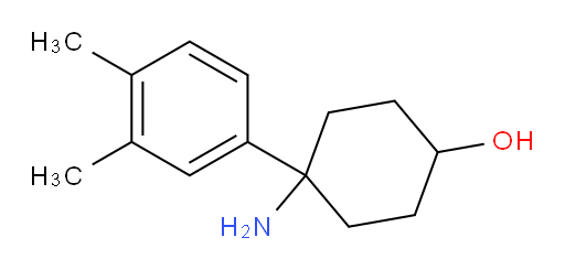 4-amino-4-(3,4-dimethylphenyl)cyclohexan-1-ol