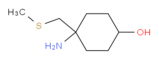 4-amino-4-[(methylsulfanyl)methyl]cyclohexan-1-ol