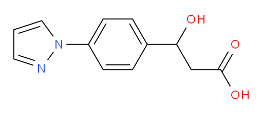 3-hydroxy-3-[4-(1H-pyrazol-1-yl)phenyl]propanoic acid