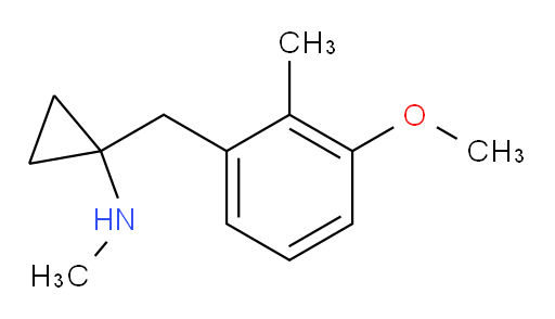 1-[(3-methoxy-2-methylphenyl)methyl]-N-methylcyclopropan-1-amine