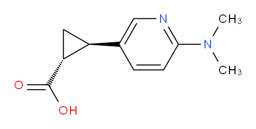 rac-(1R,2R)-2-[6-(dimethylamino)pyridin-3-yl]cyclopropane-1-carboxylic acid