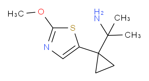 2-[1-(2-methoxy-1,3-thiazol-5-yl)cyclopropyl]propan-2-amine