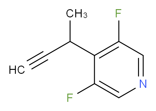 4-(but-3-yn-2-yl)-3,5-difluoropyridine