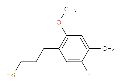 3-(5-fluoro-2-methoxy-4-methylphenyl)propane-1-thiol