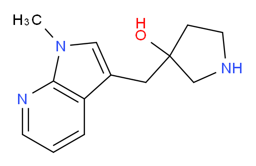 3-({1-methyl-1H-pyrrolo[2,3-b]pyridin-3-yl}methyl)pyrrolidin-3-ol
