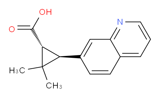 rac-(1R,3R)-2,2-dimethyl-3-(quinolin-7-yl)cyclopropane-1-carboxylic acid