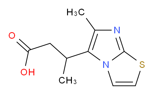 3-{6-methylimidazo[2,1-b][1,3]thiazol-5-yl}butanoic acid