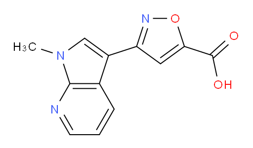 3-{1-methyl-1H-pyrrolo[2,3-b]pyridin-3-yl}-1,2-oxazole-5-carboxylic acid