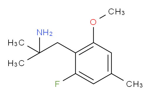 1-(2-fluoro-6-methoxy-4-methylphenyl)-2-methylpropan-2-amine