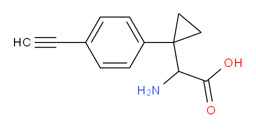 2-amino-2-[1-(4-ethynylphenyl)cyclopropyl]acetic acid