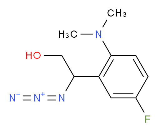 2-azido-2-[2-(dimethylamino)-5-fluorophenyl]ethan-1-ol