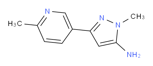 1-methyl-3-(6-methylpyridin-3-yl)-1H-pyrazol-5-amine
