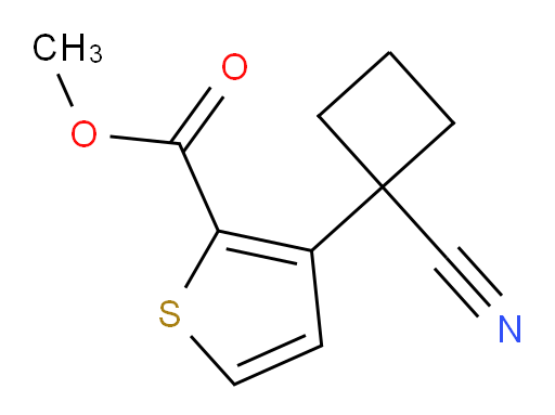 methyl 3-(1-cyanocyclobutyl)thiophene-2-carboxylate