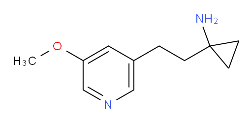 1-[2-(5-methoxypyridin-3-yl)ethyl]cyclopropan-1-amine