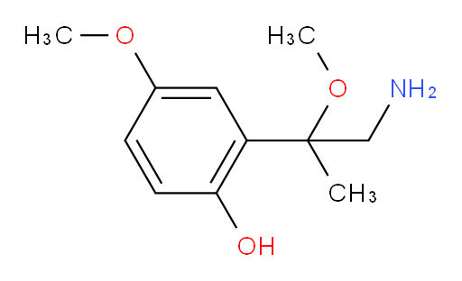 2-(1-amino-2-methoxypropan-2-yl)-4-methoxyphenol