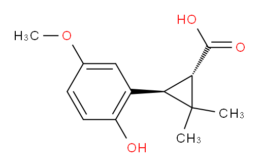 rac-(1R,3R)-3-(2-hydroxy-5-methoxyphenyl)-2,2-dimethylcyclopropane-1-carboxylic acid
