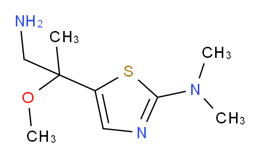 5-(1-amino-2-methoxypropan-2-yl)-N,N-dimethyl-1,3-thiazol-2-amine