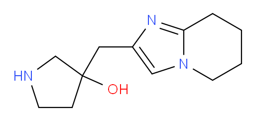 3-({5H,6H,7H,8H-imidazo[1,2-a]pyridin-2-yl}methyl)pyrrolidin-3-ol