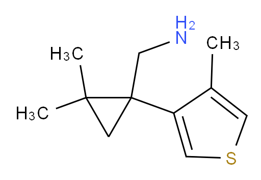 [2,2-dimethyl-1-(4-methylthiophen-3-yl)cyclopropyl]methanamine