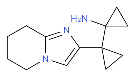 1-(1-{5H,6H,7H,8H-imidazo[1,2-a]pyridin-2-yl}cyclopropyl)cyclopropan-1-amine