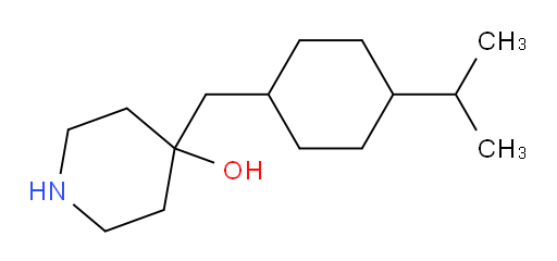 4-{[4-(propan-2-yl)cyclohexyl]methyl}piperidin-4-ol
